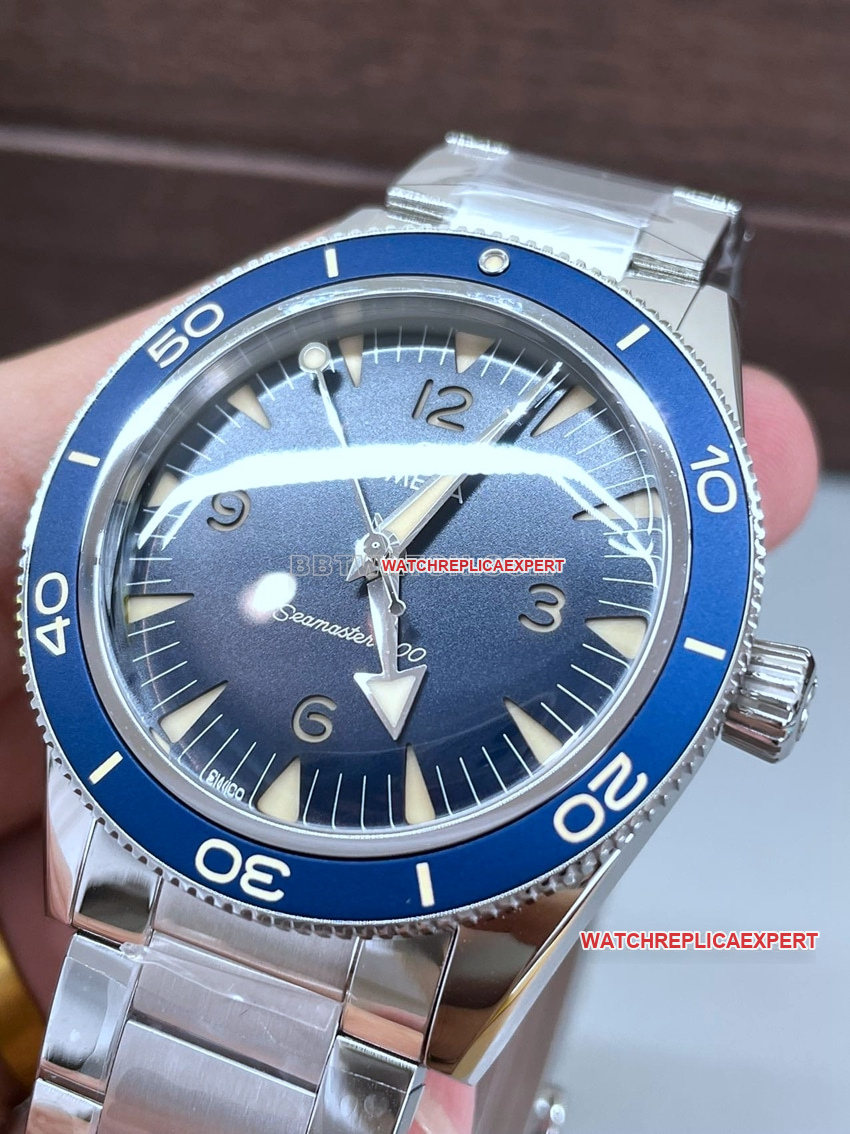VS factory Omega Seamaster super A 2024 new blue plate 234.30.41.21.03.001 front real picture
