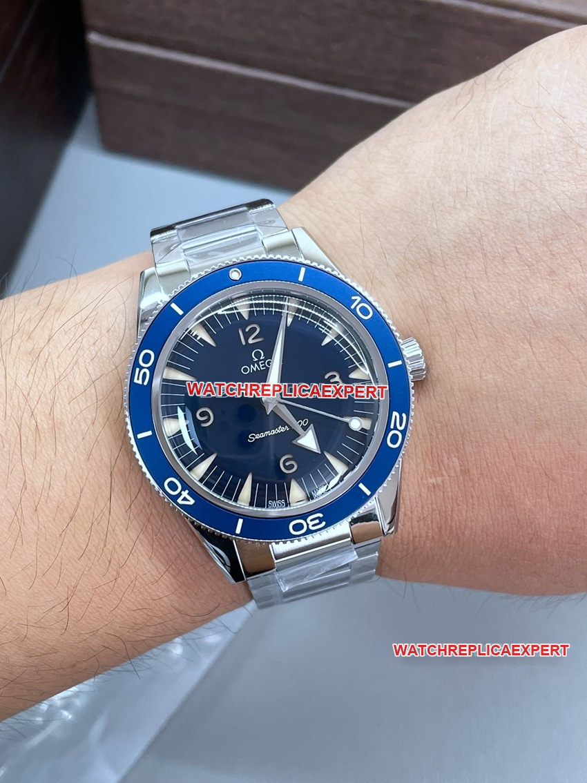 VS factory Omega Seamaster super A 2024 new blue plate 234.30.41.21.03.001 wear real picture