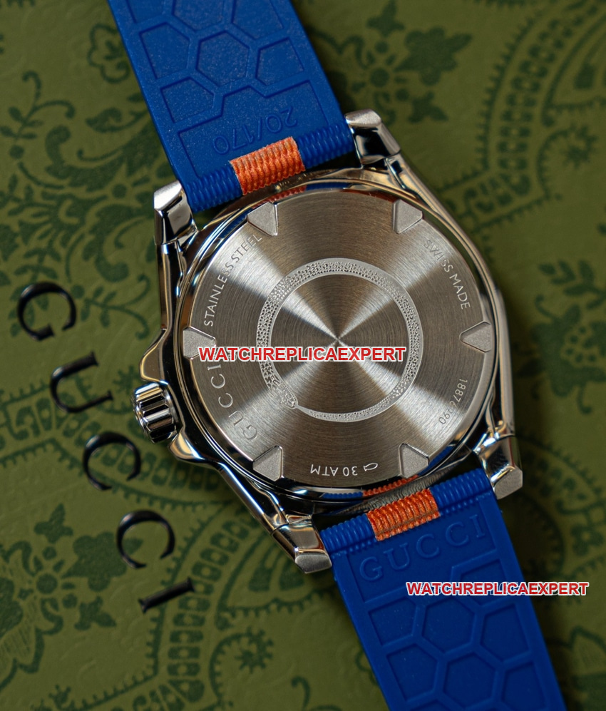 Gucci top-tier replica2024 new silver gray plate YA136352caseback live photo