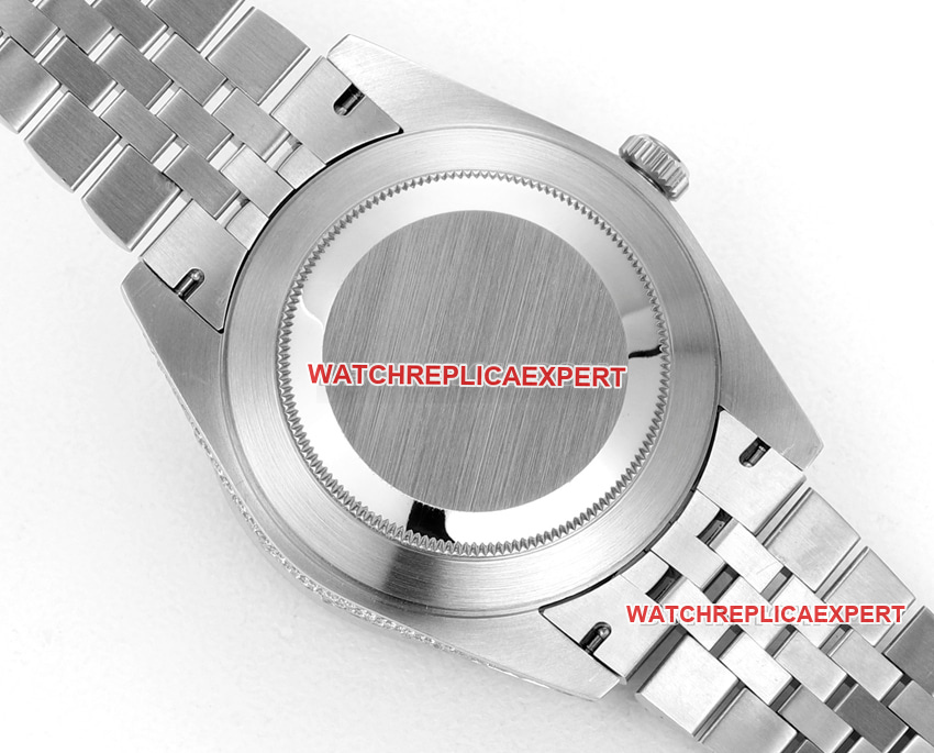 MS factory Rolex log 1:1super clone2024 new full diamond plate color Middle Eastern digital time scale caseback live photo