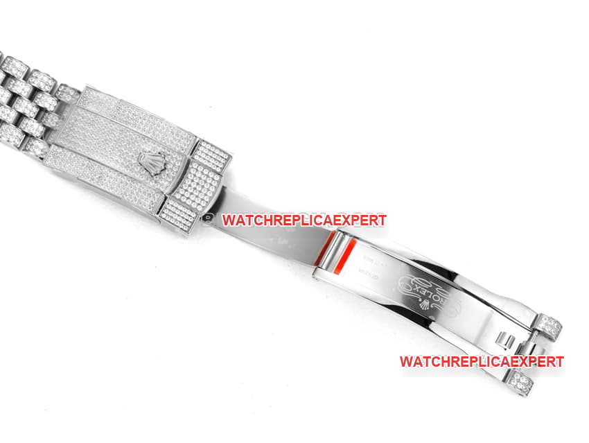 MS factory Rolex log super clone2024 new full diamond plate rod-shaped hour markers clasplive photos