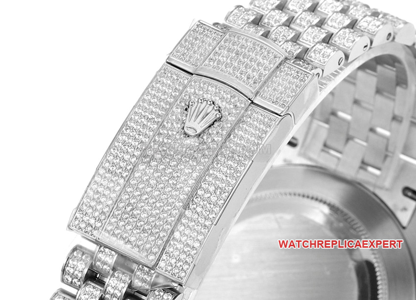 MS Factory Rolex Log Super Clone2024 New Full Diamond Disk Rod-Shaped Hour Markers Braceletlive Photos