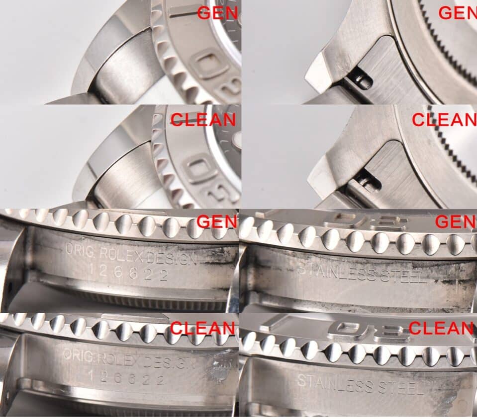 C Factory Yacht-Master 126622 Authentic and Fake Comparison Evaluation Rolextop-tier Table Appearance Comparison Chart