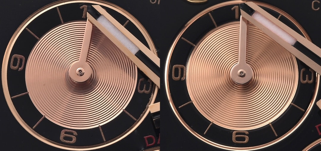 Factory C Daytona116515 Authentic and Fake Comparison Evaluation Rolextop-tier Table Appearance Comparison Chart