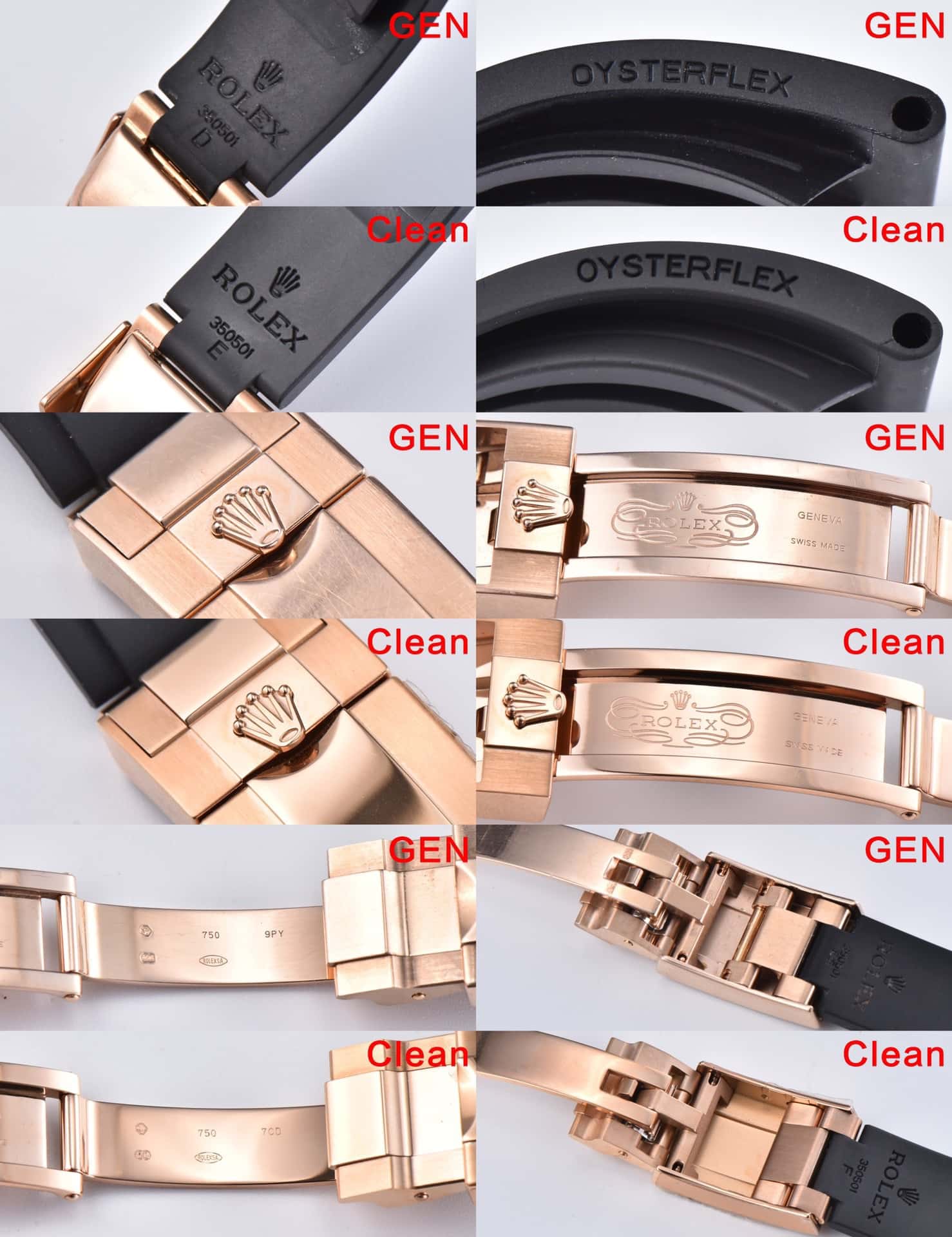 Factory C Daytona116515 Authentic and Fake Comparison Evaluation Rolextop-tier Table Appearance Comparison Chart