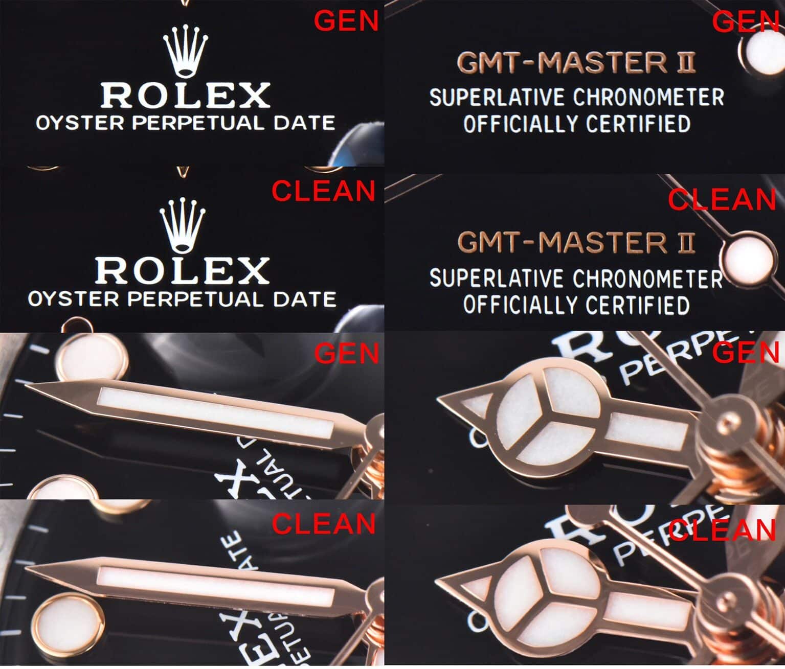 C Factory Greenwich Sars Circle 126711 Real and Fake Comparison Review Rolex Top collectible watches Appearance Comparison Chart