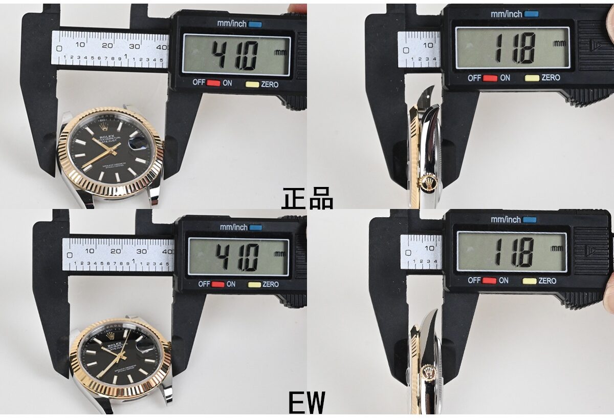 EW log true and false comparison evaluation Rolextop-tier table appearance comparison chart