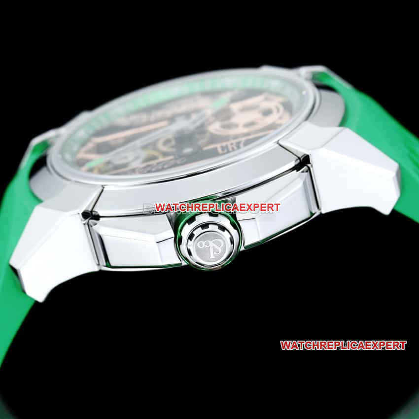TW factory Czech Leopard top-tier 1:1super cloneC Ronaldo CR7 jointly customized green rubber model side live photo