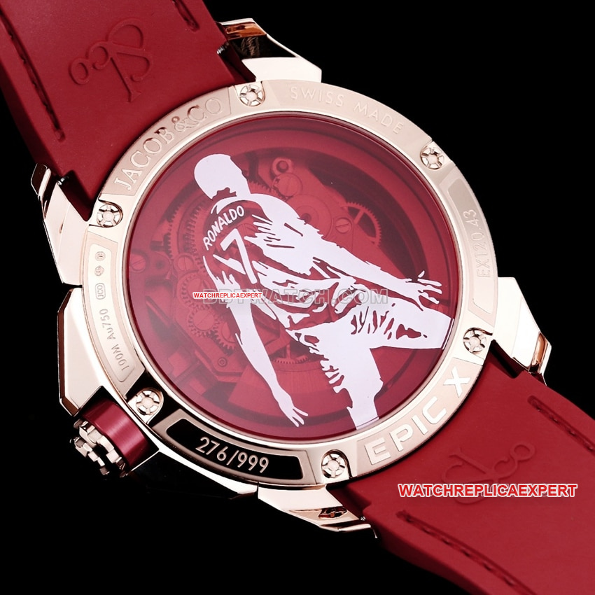 TW factory Czech Leopard top-tier replicaC Ronaldo CR7 jointly customized diamond bezel black and red caseback live photo