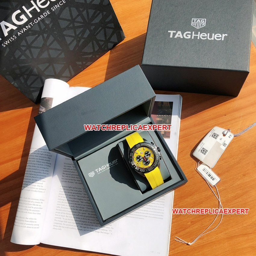 TAG Heuer F1top-tier 1:1super yellow plate chronographCAZ101AM.FT8054front live photo