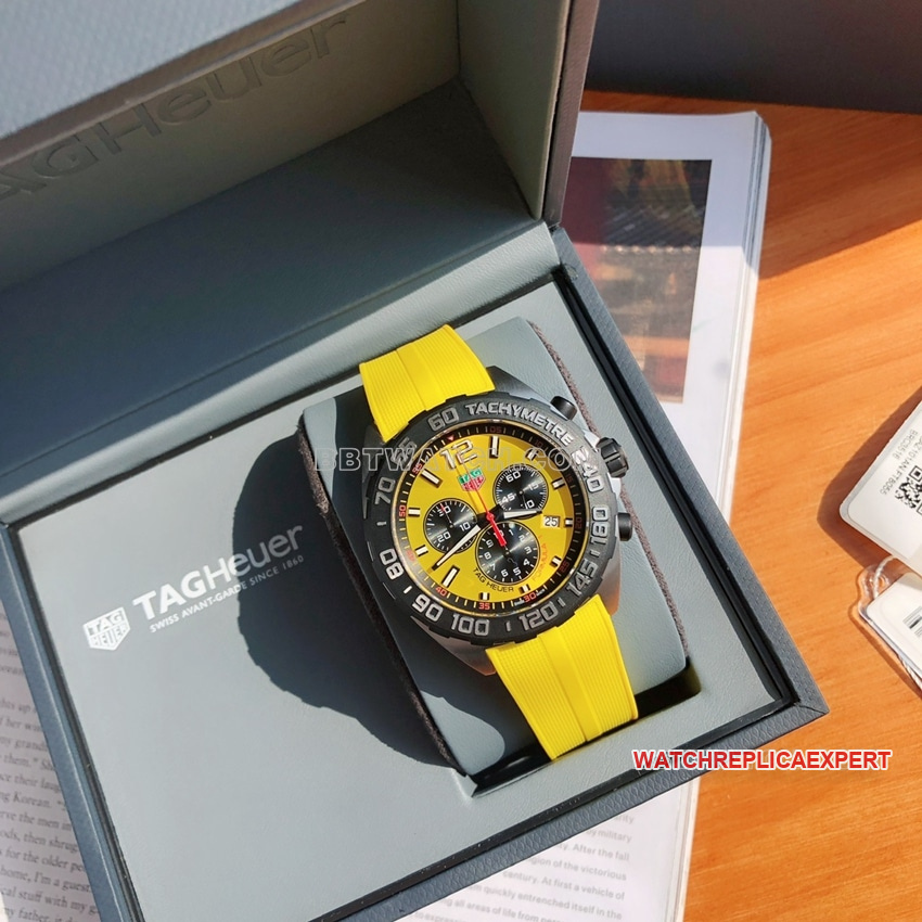 TAG Heuer F1top-tier 1:1super yellow plate chronographCAZ101AM.FT8054front live photo