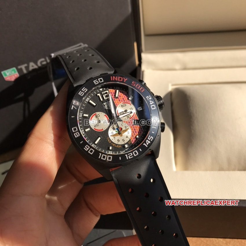 TAG Heuer F11:1super black panda disk CAZ101AD.FT8024front live photo