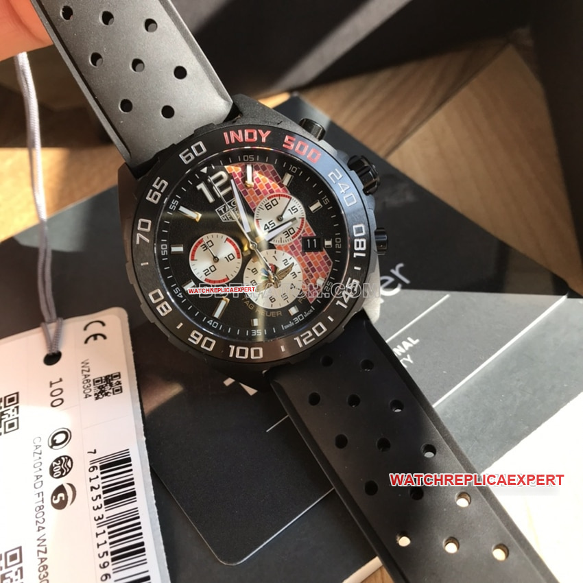 TAG Heuer F11:1super black panda disk CAZ101AD.FT8024front live photo