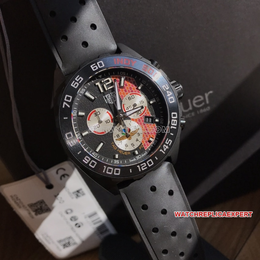 TAG Heuer F11:1super black panda disk CAZ101AD.FT8024front live photo