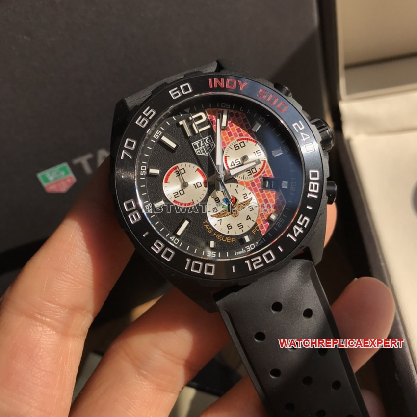 TAG Heuer F11:1super black panda disk CAZ101AD.FT8024front live photo