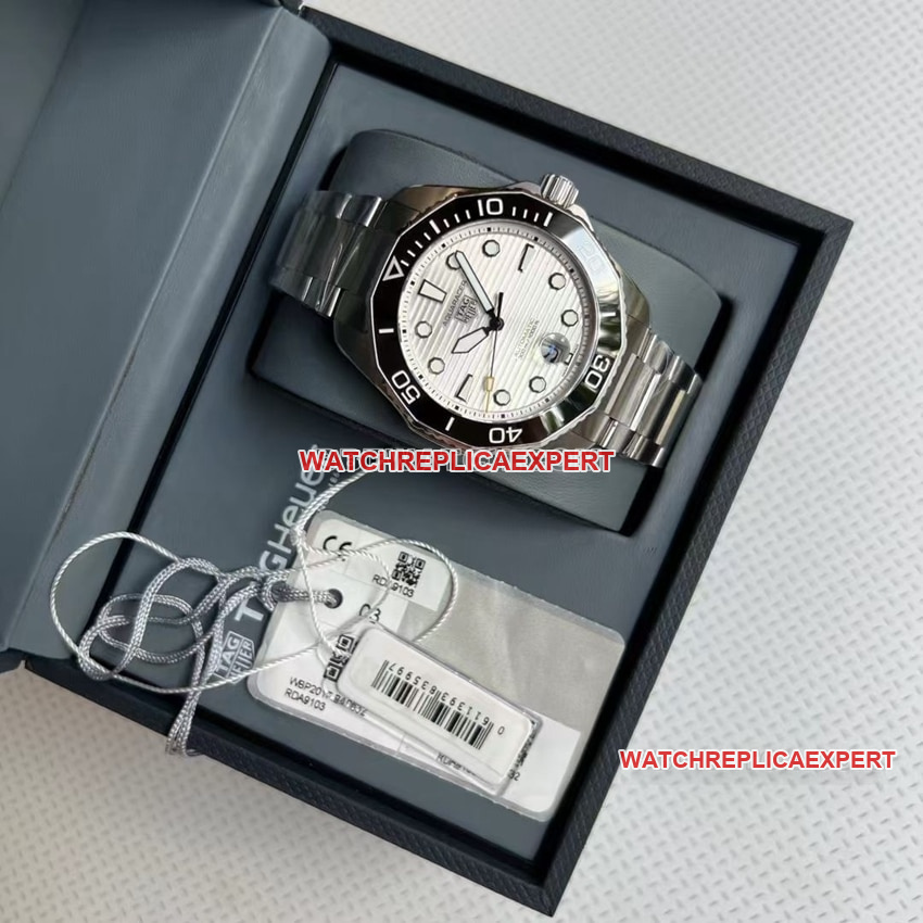 TAG Heuer Aquaracer silver gray plate steel bracelet model WBP201C.BA0632 front live photo