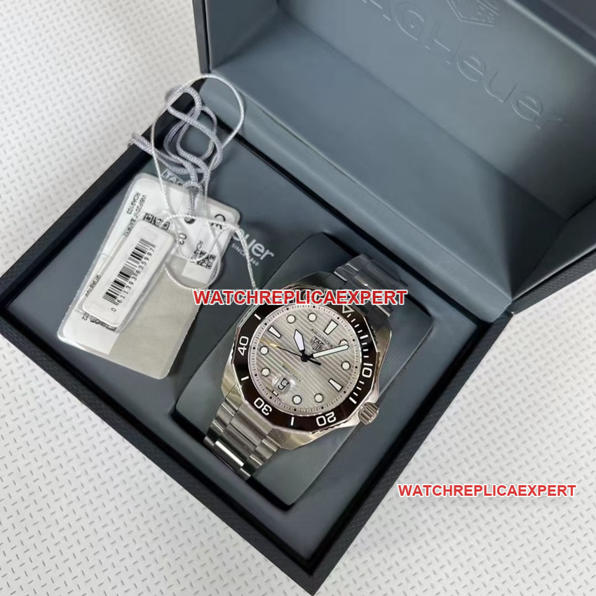TAG Heuer Aquaracer silver gray plate steel bracelet model WBP201C.BA0632 front live photo