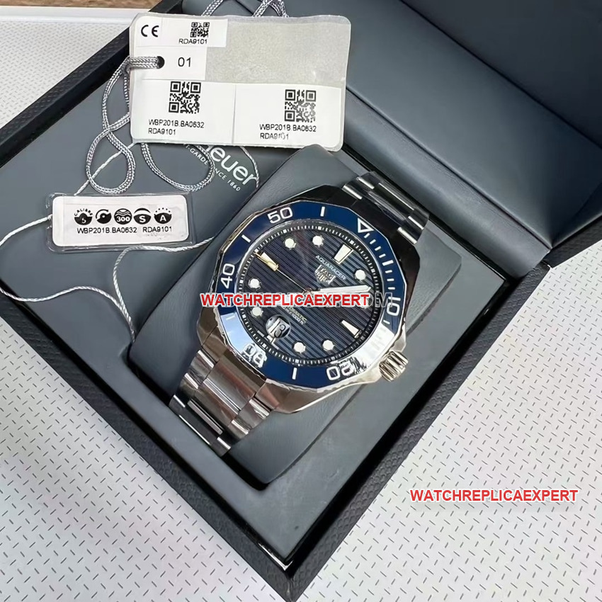 TAG Heuer Aquaracer top-tier 1:1super cloneblue dialsteel bracelet model WBP201B.BA0632front live photo