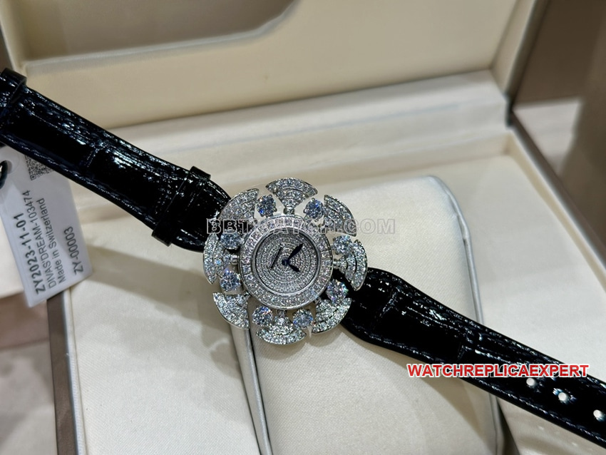 Bvlgari1:1super diamond dialleather strap model 103474front live photo