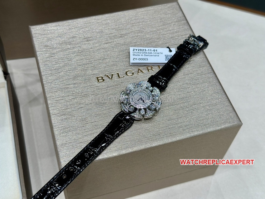Bvlgari1:1super diamond dialleather strap model 103474front live photo