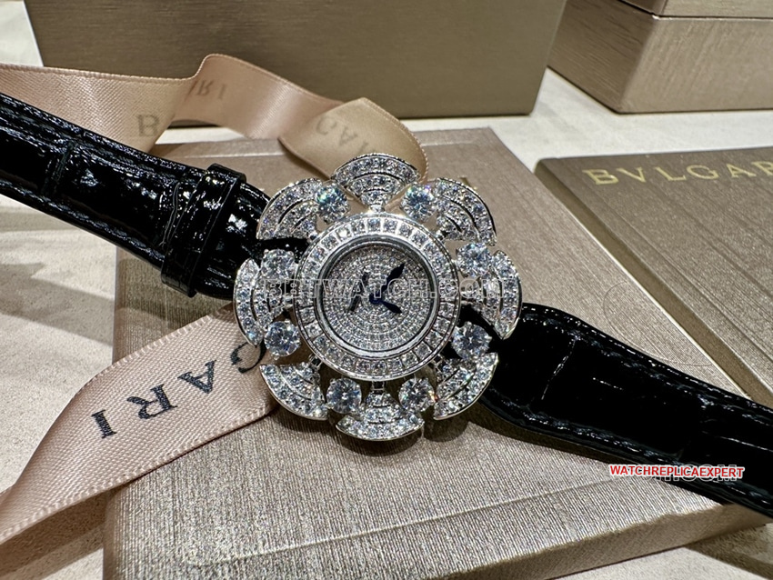 Bvlgari1:1super diamond dialleather strap model 103474front live photo