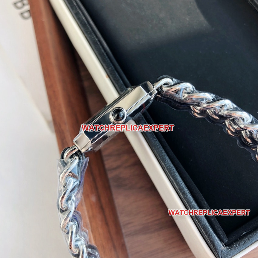 Chanel1:1top-tierblack dial leather chain braceletletH0451side live photo