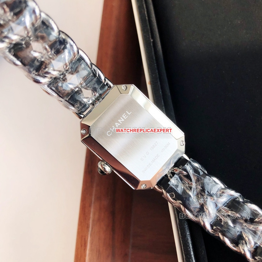 Chanel1:1top-tier black dial leather chain braceletletH0451caseback live photo