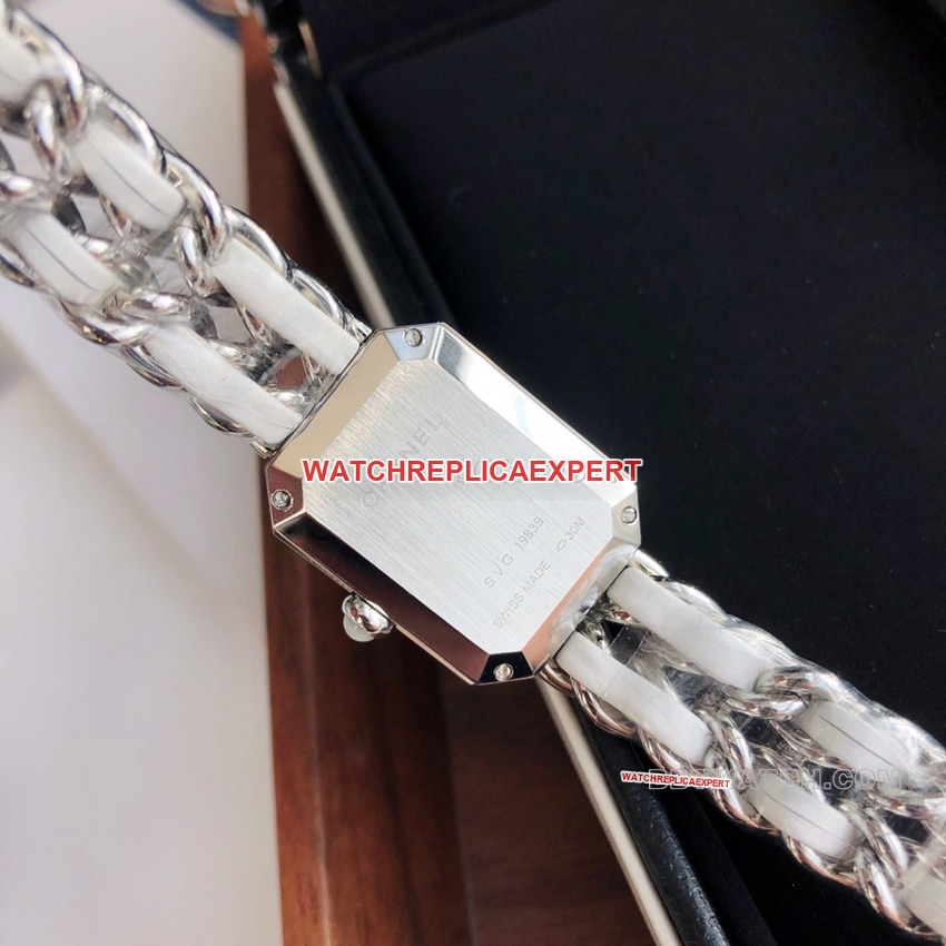 Chaneltop-tier 1:1high-quality replicawhite dial leather chain bracelet braceletH1639caseback live photo