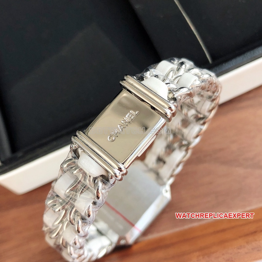 Chaneltop-tier 1:1high-quality replicawhite dial leather chain bracelet braceletH1639caseback live photo