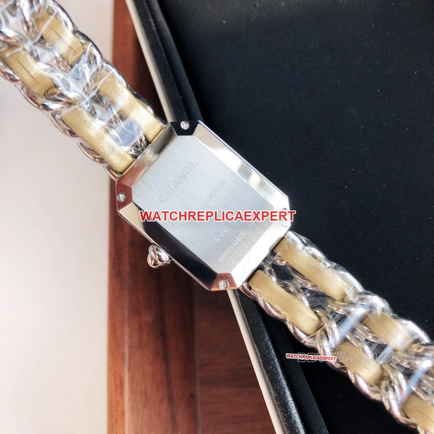 Chaneltop-tier 1:1super gray plate gold satin ribbon chain stainless steel bracelet H5584caseback live photo