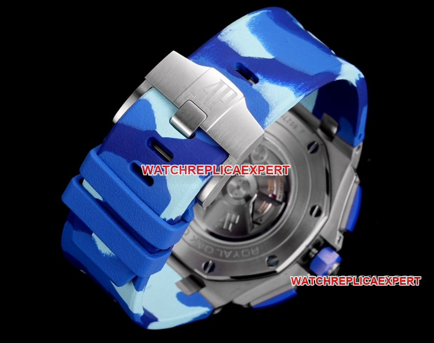 TW factory Audemars PiguetRoyal Oak offshore top-tier 1:1high-quality replicablue dial rubber model 26400braceletlive photos