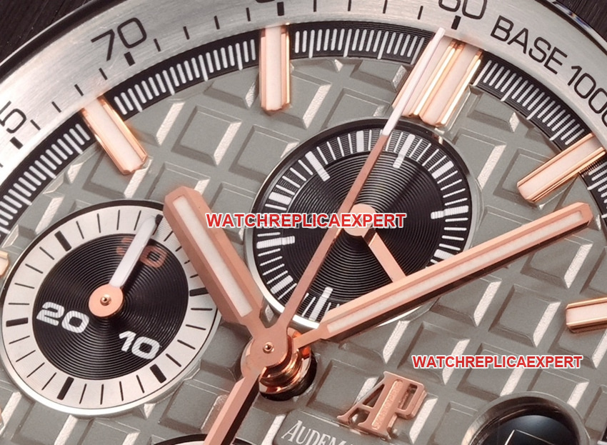TW factory Audemars PiguetRoyal Oak offshore top-tier 1:1super dark gray plate rubber model 26416front live photo