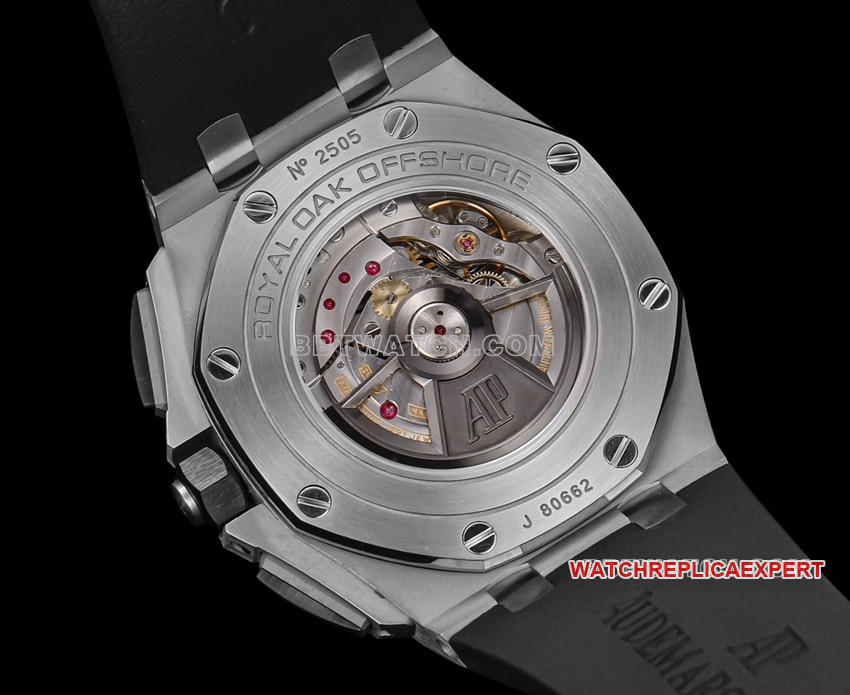 TW factory Audemars PiguetRoyal Oak offshore top-tier dark gray plate rubber model 26400caseback live photo