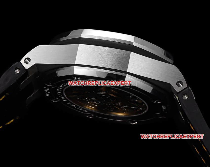 TW factory Audemars PiguetRoyal Oak offshore type 1:1super ivory black dial orange inner bezel26170side live photo