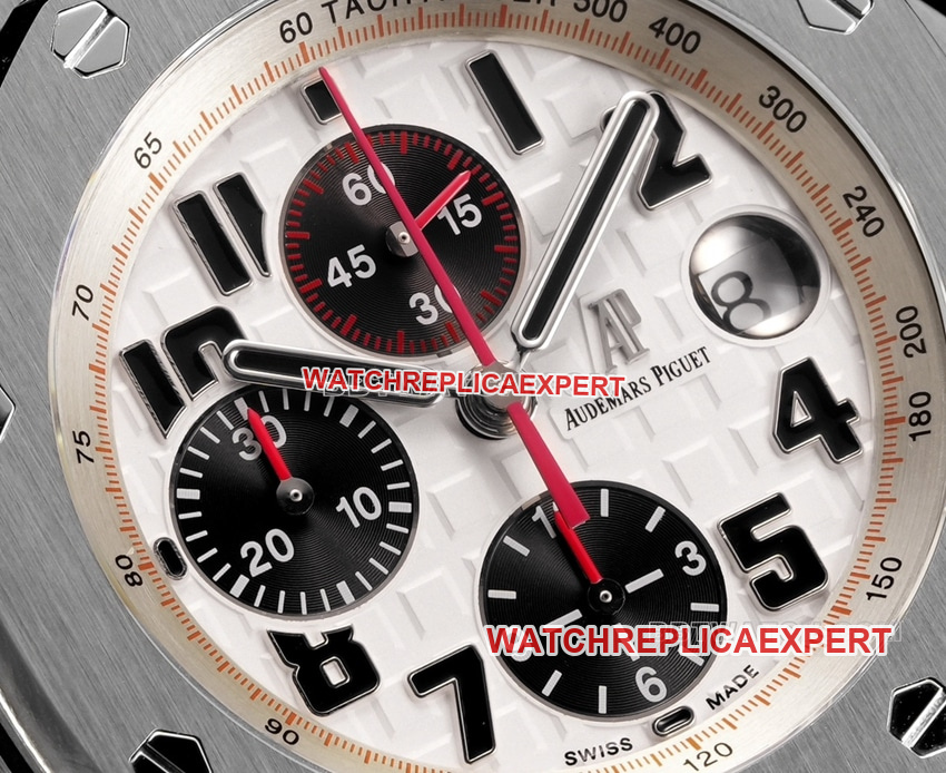 TW factory Audemars PiguetRoyal Oak offshore top-tier 1:1high-quality silver white dialsteel bracelet model 26170front live photo