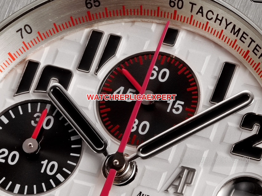 TW factory Audemars PiguetRoyal Oak offshore top-tier 1:1high-quality silver white dialsteel bracelet model 26170front live photo