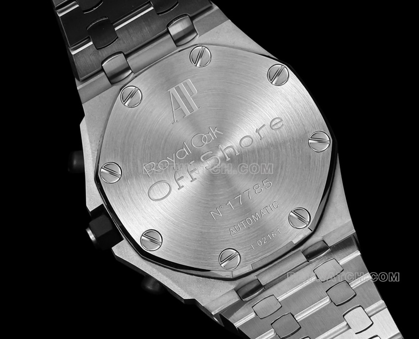 TW factory Audemars PiguetRoyal Oak offshore top-tier 1:1high-quality silver white dialsteel bracelet model 26170caseback live photo