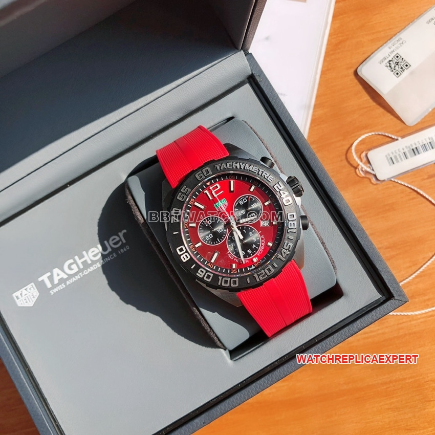 TAG Heuer F1top-tier red plate chronographCAZ101AN.FT8055front live photo