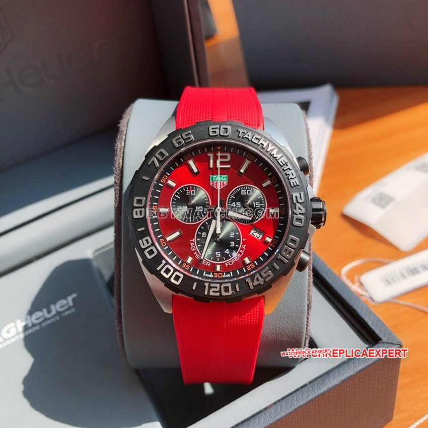 TAG Heuer F1top-tier red plate chronographCAZ101AN.FT8055front live photo