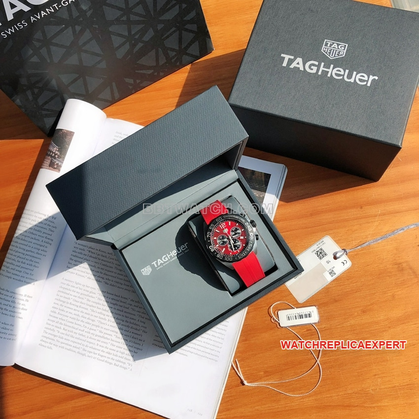 TAG Heuer F1top-tier red plate chronographCAZ101AN.FT8055front live photo