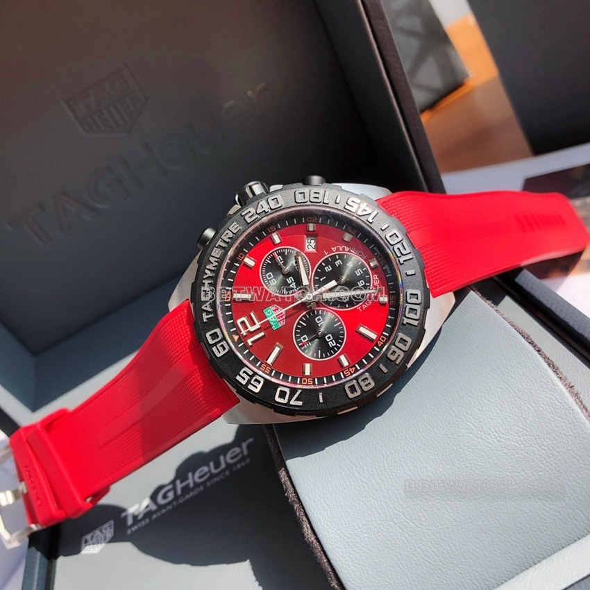 TAG Heuer F1top-tier red plate chronographCAZ101AN.FT8055front live photo