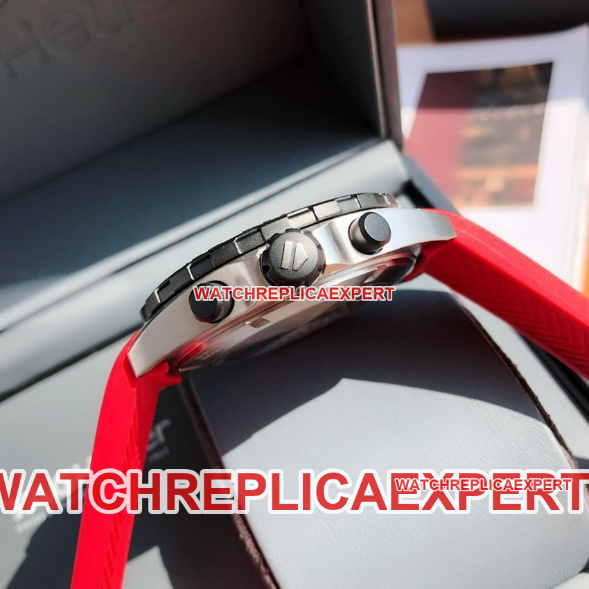Tag Heuer F1top-tier red plate chronographCAZ101AN.FT8055side live photo