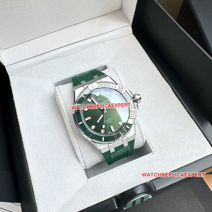 Amy 1:1super clonegreen dial rubber model AI6057front live photo