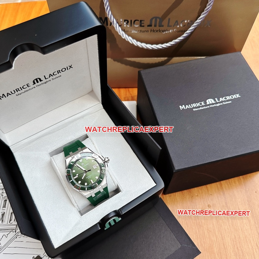 Amy 1:1super clonegreen dial rubber model AI6057front live photo