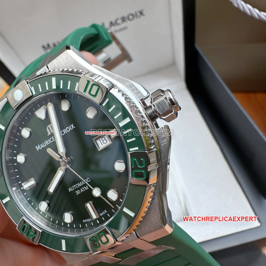 Amy 1:1super clonegreen dial rubber model AI6057front live photo