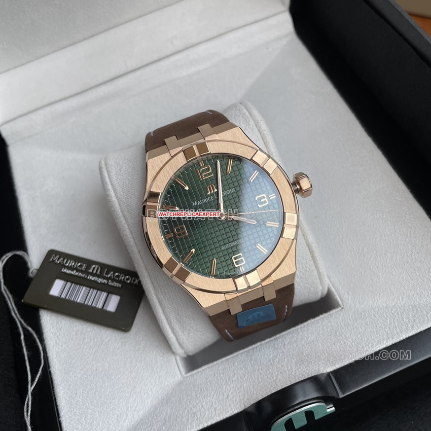 Amy top-tier blue dial and green dialbronzeleather strap model AI6008 front live photo