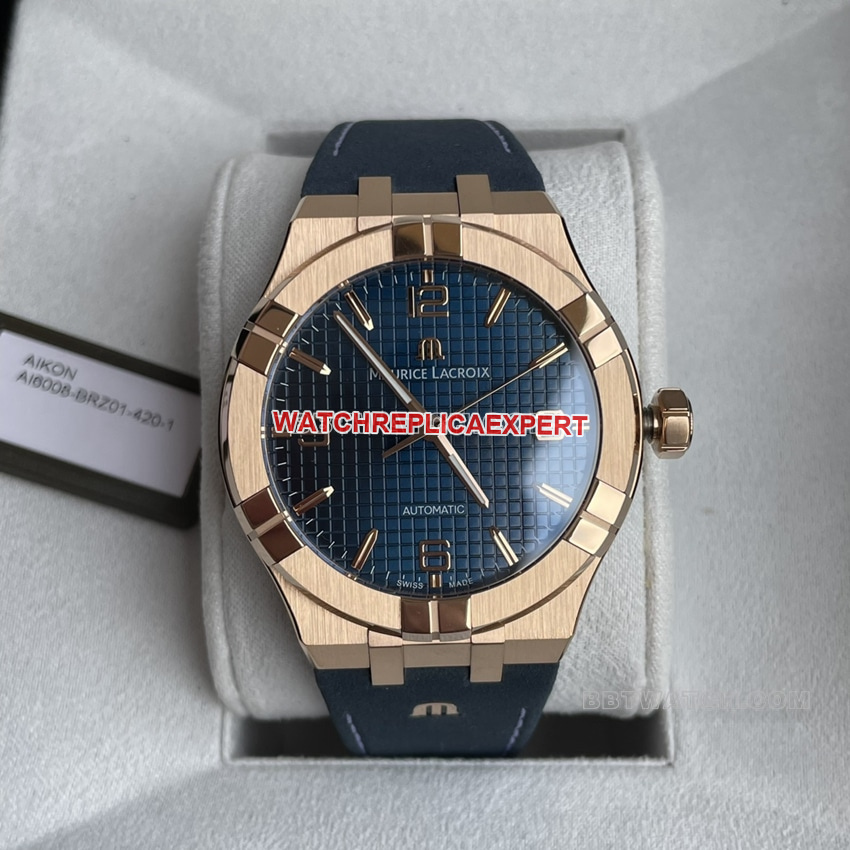 Amy top-tier blue dial and green dialbronzeleather strap model AI6008 front live photo