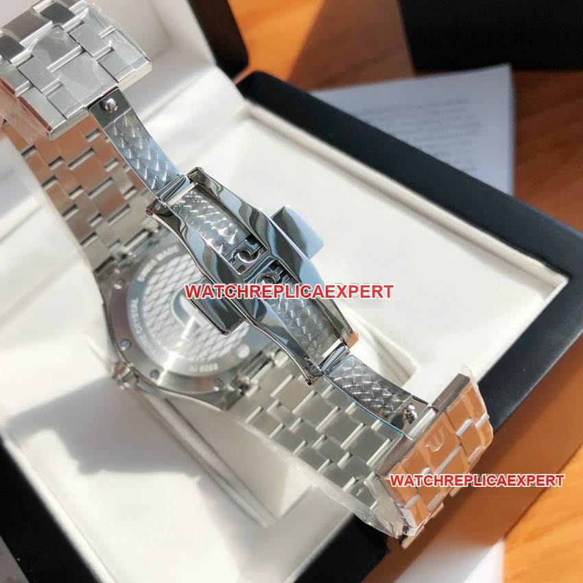 Maurice Lacroix top-tier 1:1high-quality replicablue dialsteel bracelet model AI6058clasplive photos