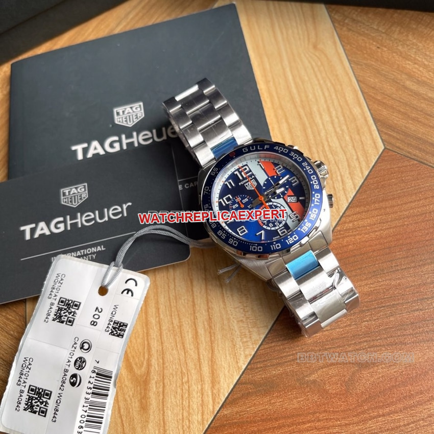 TAG Heuer F1top-tier 1:1super cloneblue dialsteel bracelet CAZ101front live photo