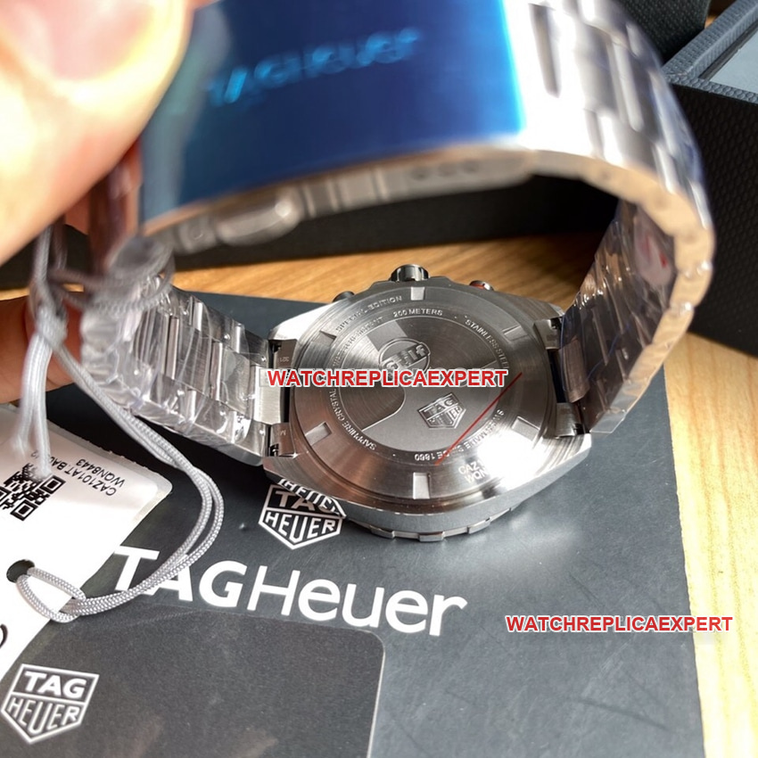 TAG Heuer F1top-tier 1:1super cloneblue dialsteel bracelet CAZ101caseback live photo